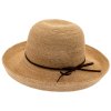 Dámský slaměný klobouk Croche s velkou tvarovatelnou krempou - Zelda