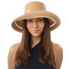 Dámský béžový crushable letní slaměný klobouk Lilien - Mayser