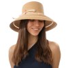 Dámský béžový crushable letní slaměný klobouk Lilien - Mayser