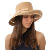 Dámský béžový crushable letní slaměný klobouk Lilien - Mayser