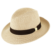 Letný béžový fedora klobúk od Fiebig - Traveller Toyo