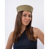 Dámský slaměný klobouček Seeberger - slaměná lodička zelená