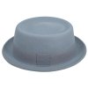 Plstěný klobouk porkpie Crushable - Fiebig  - světle modrý klobouk 305017