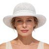 Dámský bílý letní klobouk od Fiebig