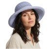 Dámský modrý letní klobouk od Fiebig