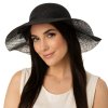 Cloche černý slavnostní klobouk s ozdobou - ze sisálové slámy