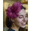 Fascinátor - bordo