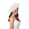 Fascinátor bílý - ozdoba do vlasů