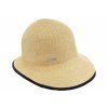 Letní dámský béžový klobouk cloche s UV ochranou