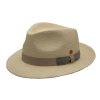 Panamský klobouk Trilby s menší krempou s ozdobnou stuhou - UV faktor 80 - Mayser Maleo