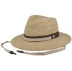 Letní slaměný klobouk Fléchet Raphia s šňůrkou – unisex, přírodní