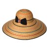 Luxusní dámský slaměný klobouk s velkou krempou - Marone