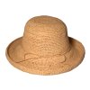 Dámský letní nemačkavý slaměný (raffie) klobouk Cloche  - Crochet Cloche