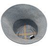 Letní světle modrý lněný klobouk s širší krempou - Elsie Bucket Hat