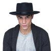 Bailey® Lang – černý klobouk s teardrop korunou