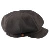 8-dílna dámská šedo-hnědá bekovka od Mayser - Camila Newsboy Cap