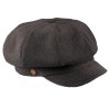 8-dílna dámská šedo-hnědá bekovka od Mayser - Camila Newsboy Cap