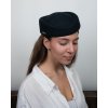 Dámská černá plstěná lodička - plstěný baret -  Seeberger