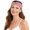 Dámská růžová čelenka od  Fiebig -  100% organická bavlna