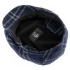 Zimní vlněná modrá bekovka (ušní klapky)  - driver cap od CTH Ericson - Carl Sr. Tartan Check Blue
