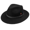 Cestovní nemačkavý voděodolný černý klobouk Mayser - Gedeon Mayser