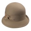 Dámský béžový Cloche klobouk  - Nanni