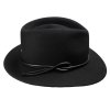 Dámský luxusní černý klobouk s kašmírem - Pita