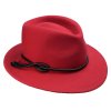 Dámský luxusní červený klobouk s kašmírem - Pita