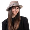Dámský béžový nemačkavý klobouček  - Jana