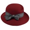 Dámský nemačkavý červený klobouček  - Jana