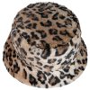 Luxusní chlupatý leopardi bucket hat Philippa -  Mayser