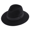 Elegantní černý klobouk fedora – Fiebig