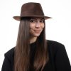 Hnědý klobouk Fedora Bogart - Mayser - Mio