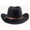 Australský černý klobouk vlněný - SMOKEY