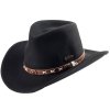 Australský černý klobouk vlněný - SMOKEY