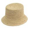 Dámský letní nemačkavý slaměný klobouk Bucket Hat  - Crochet