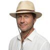 Lehký letní klobouk Fedora se šňůrkou – přírodní