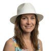 Letní fedora klobouk od Fiebig se stuhou - Traveller White