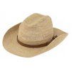 Slaměný western klobouk -  Raffia Crochet