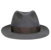 Luxusní šedý klobouk Fedora - 50 grammi Borsalino