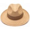 Slaměný klobouk s béžovou stuhou - Bogart Beis Extrafino