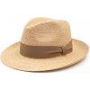 Slaměný klobouk s béžovou stuhou - Bogart Beis Extrafino