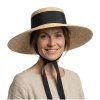 Dámský letní klobouk s černou stuhou od Petracci
