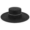 Černý letní klobouk s širokou krempou - Costa Negra