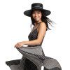 Černý letní klobouk s širokou krempou - Costa Negra