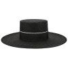 Černý letní klobouk s širokou krempou - Costa Negra