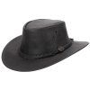 Australský klobouk kožený černý - BUSHIE KANGAROO
