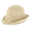 Dámský letní béžový klobouček Cloche od Fiebig