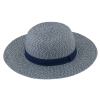 Klasický dámský slaměný klobouk Fiebig - Brim Hat Navy Blue