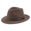 Hnědý vlněný klobouk fedora – Scippis Lincoln